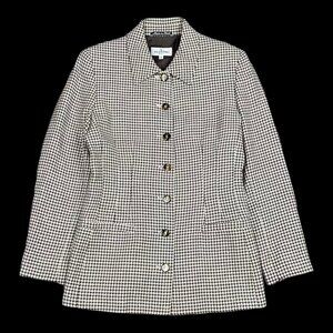 Valentino Miss‎ V Plaid Checkered Wool Women’s Blazer Size 42/8